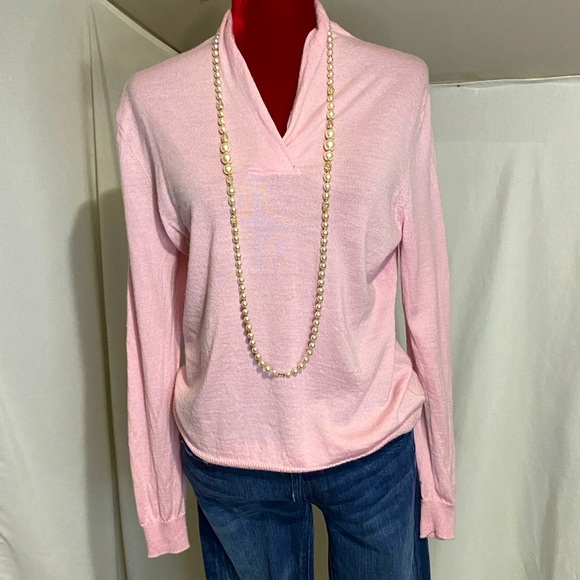 Brooks Brothers Sweaters Brooks Brothers Womens Pink Merino Wool
